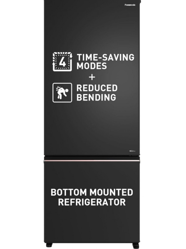 Refrigerator: Panasonic 400L 2 Star Stage Smart In verter Frost-Free Double Door Bottom Mount Refrigerator 